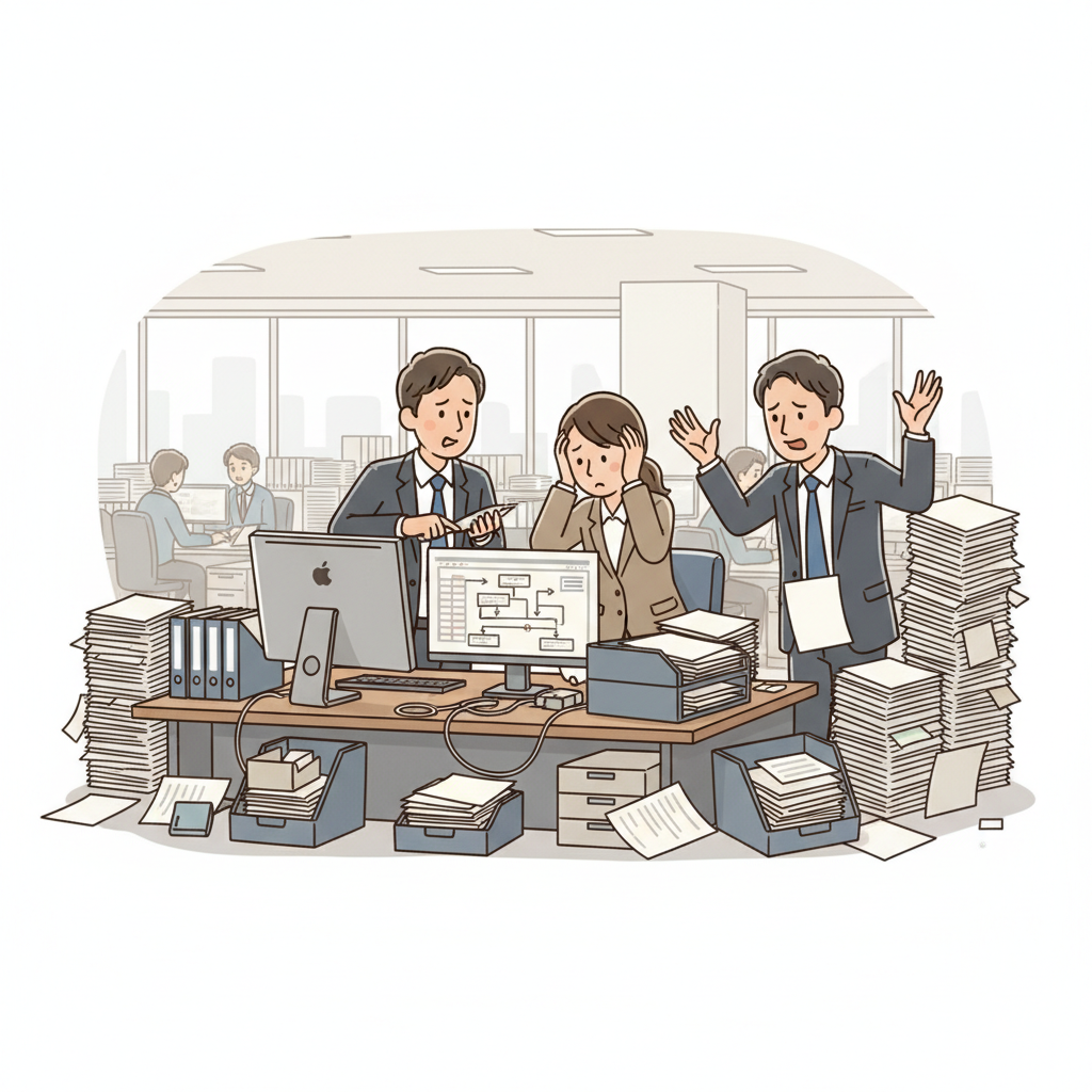 課題シーンのイラスト