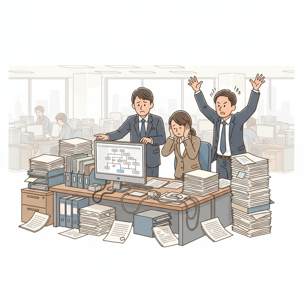 課題シーンのイラスト