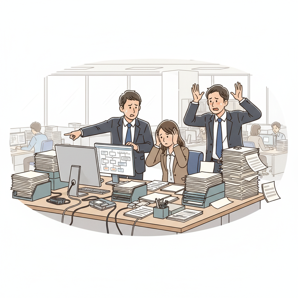 課題シーンのイラスト