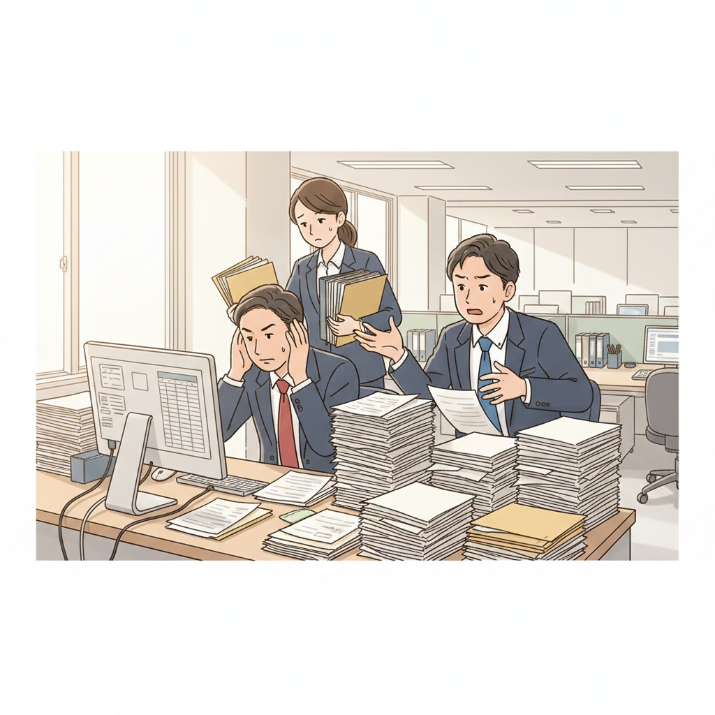 課題シーンのイラスト