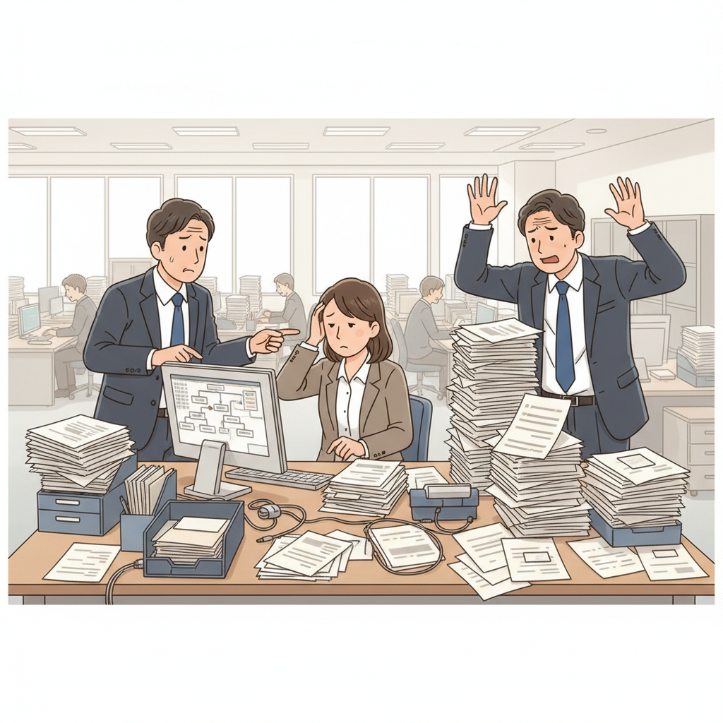 課題シーンのイラスト