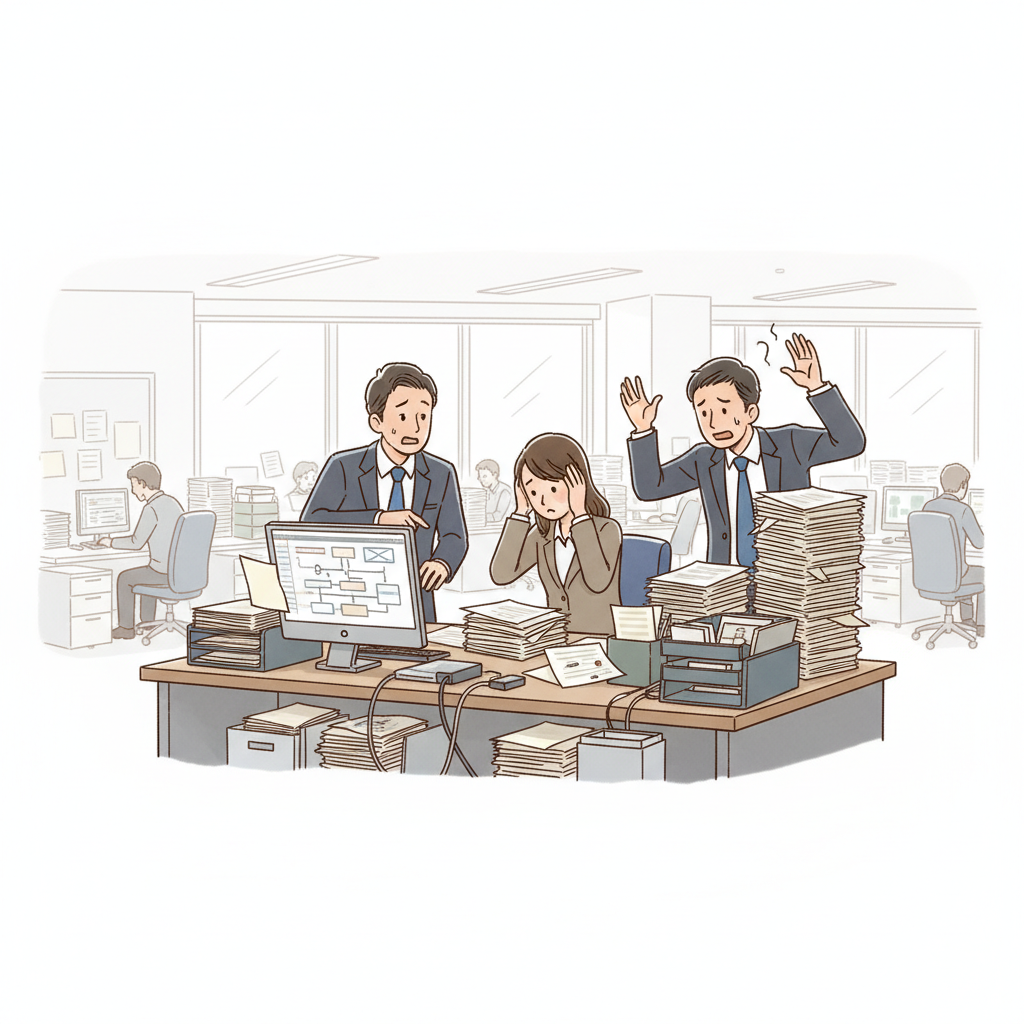 課題シーンのイラスト