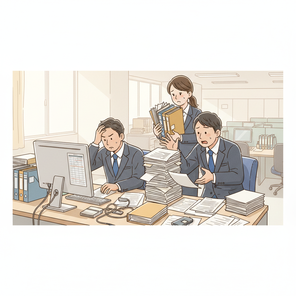 課題シーンのイラスト