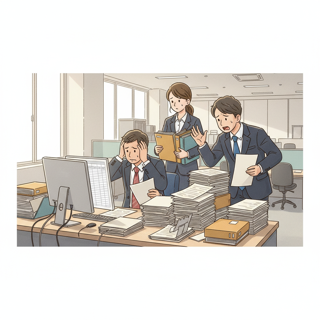 課題シーンのイラスト