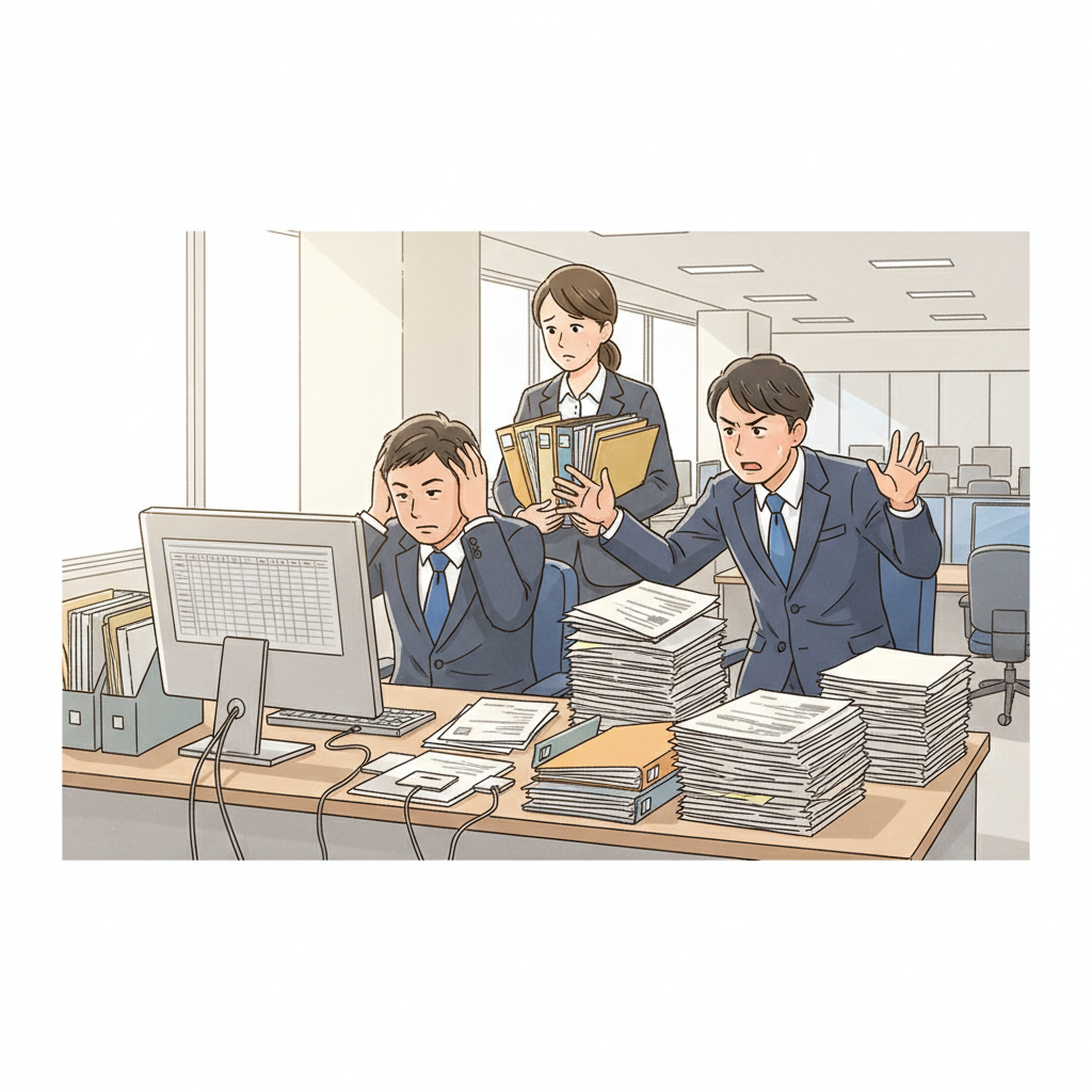 課題シーンのイラスト