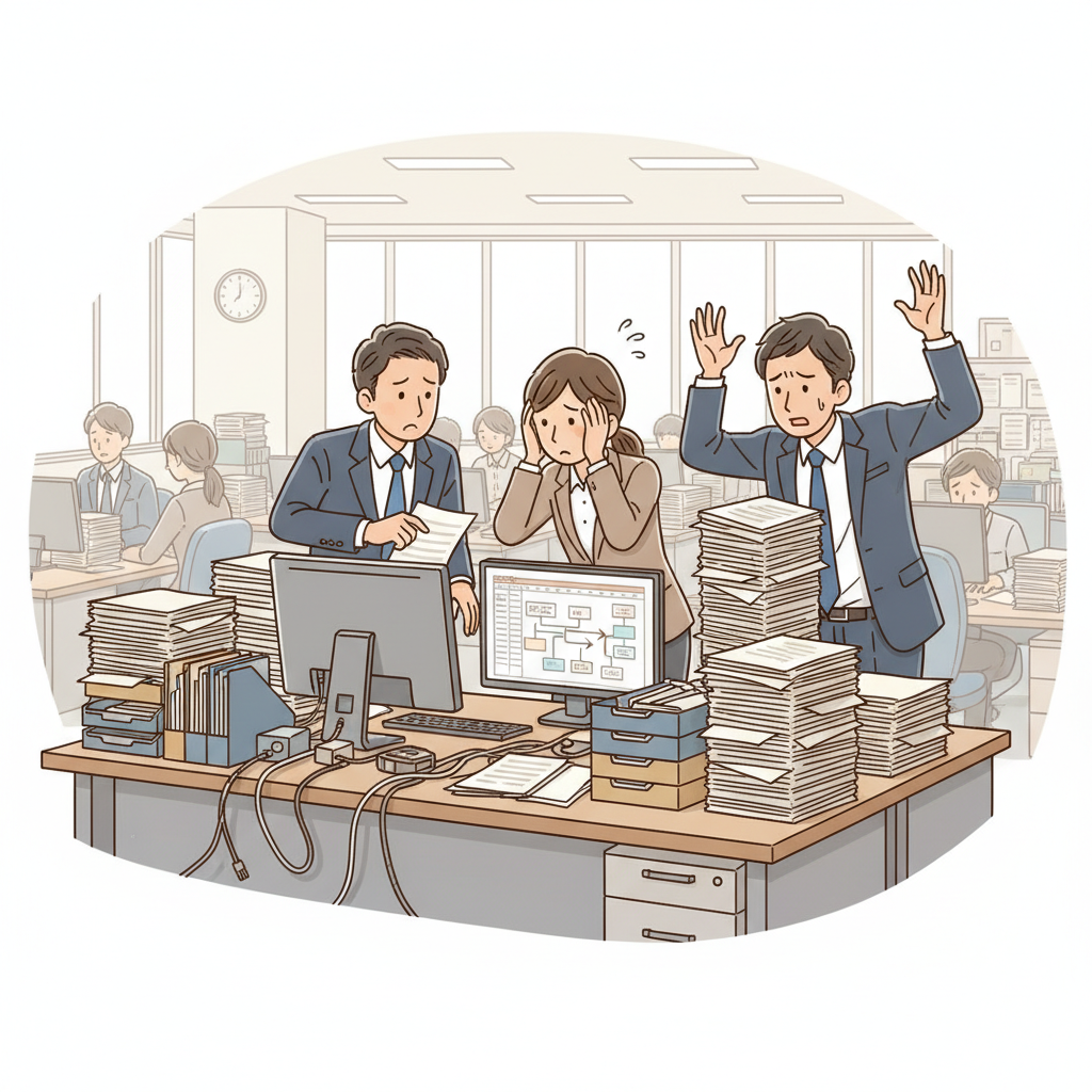 課題シーンのイラスト