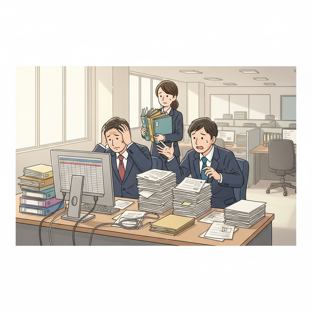 課題シーンのイラスト
