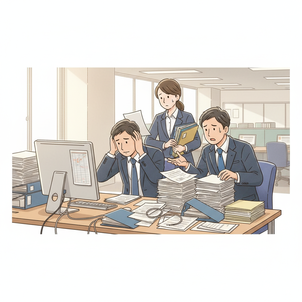 課題シーンのイラスト