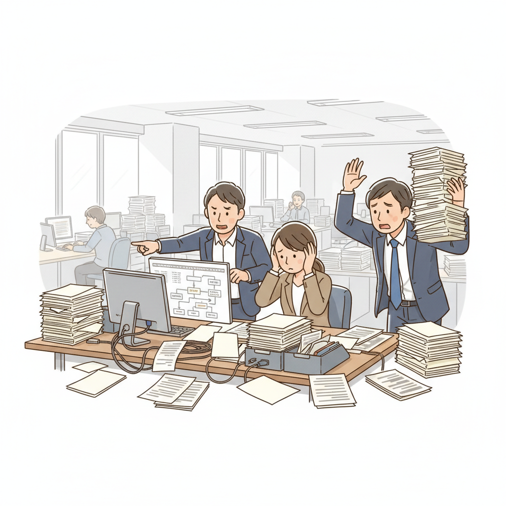 課題シーンのイラスト
