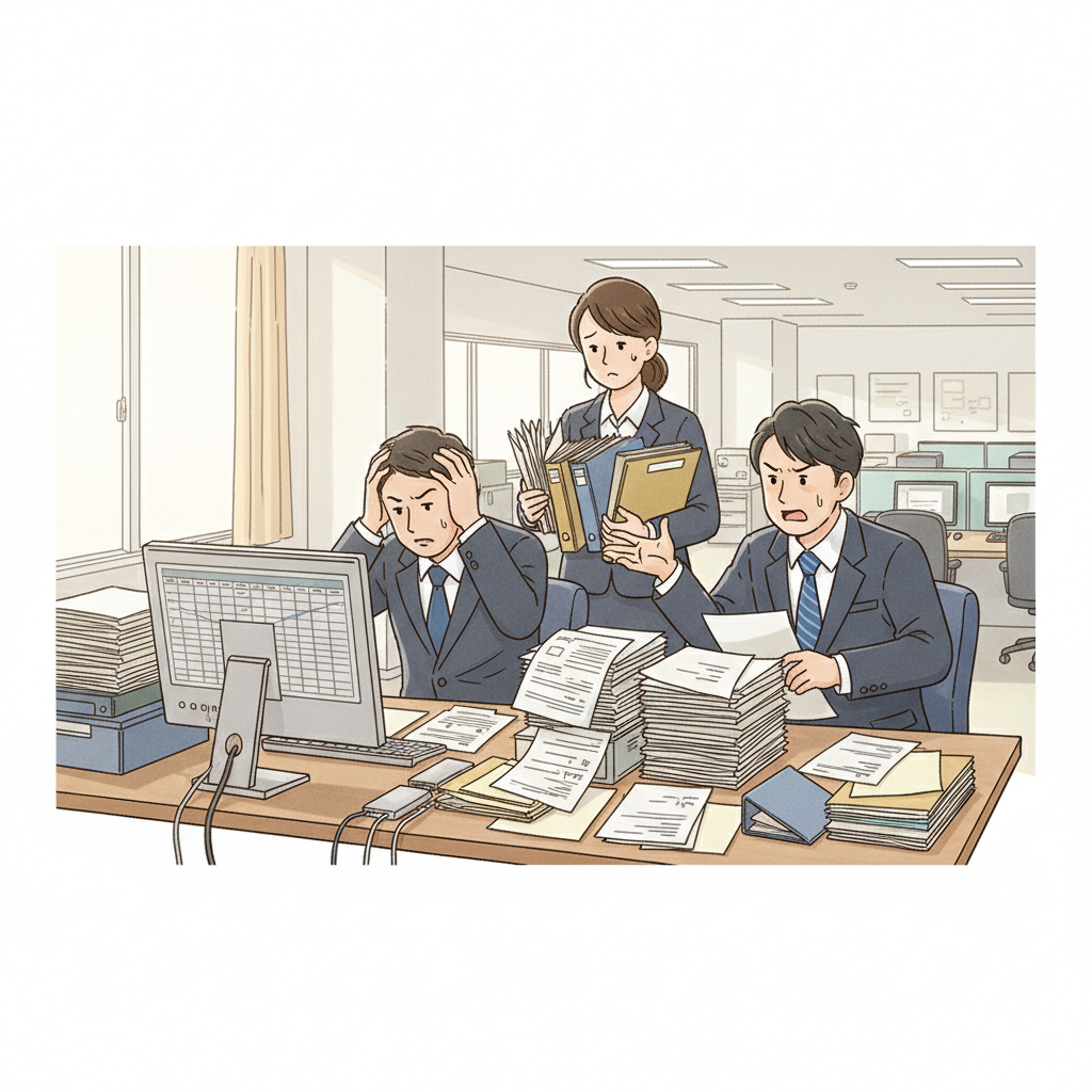 課題シーンのイラスト