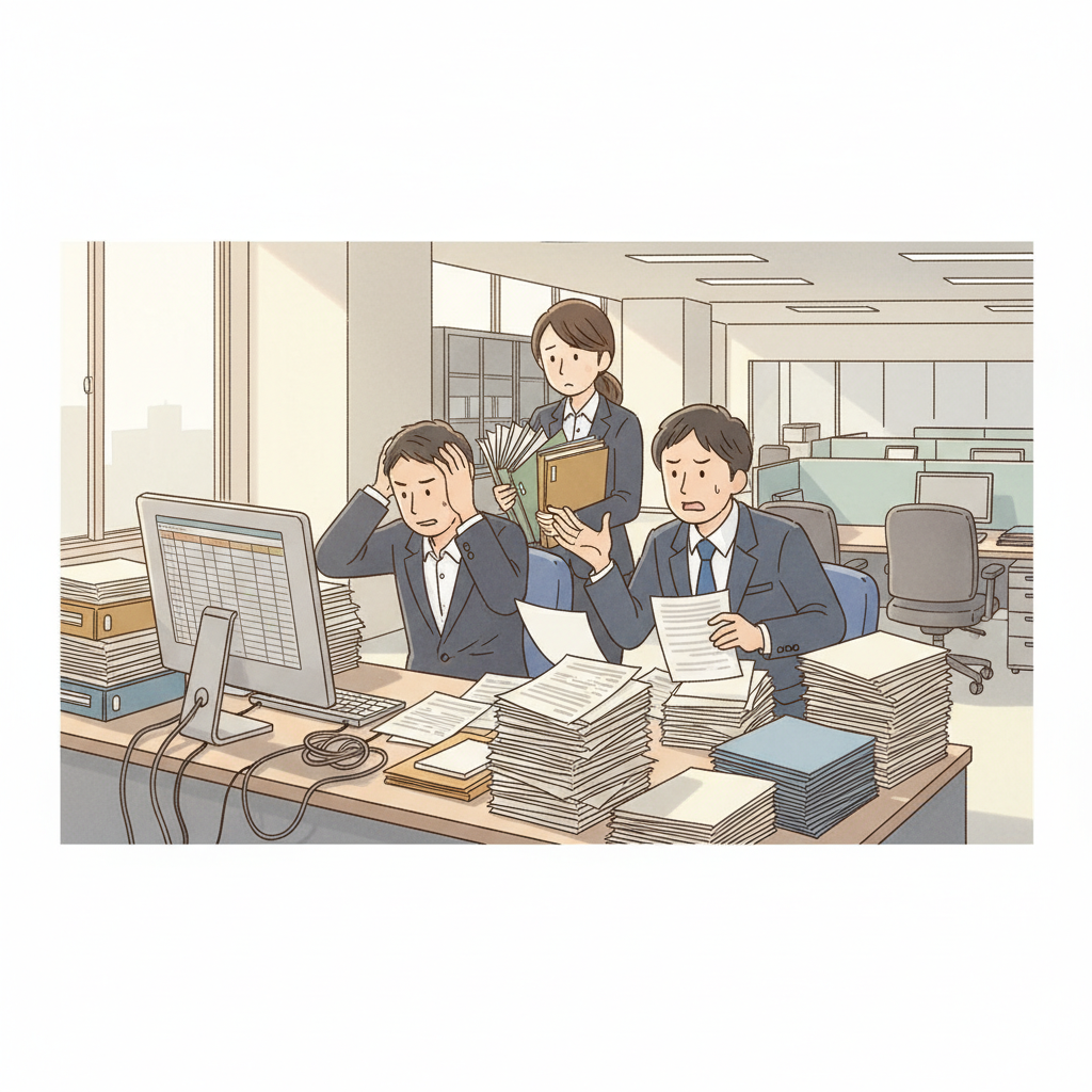 課題シーンのイラスト