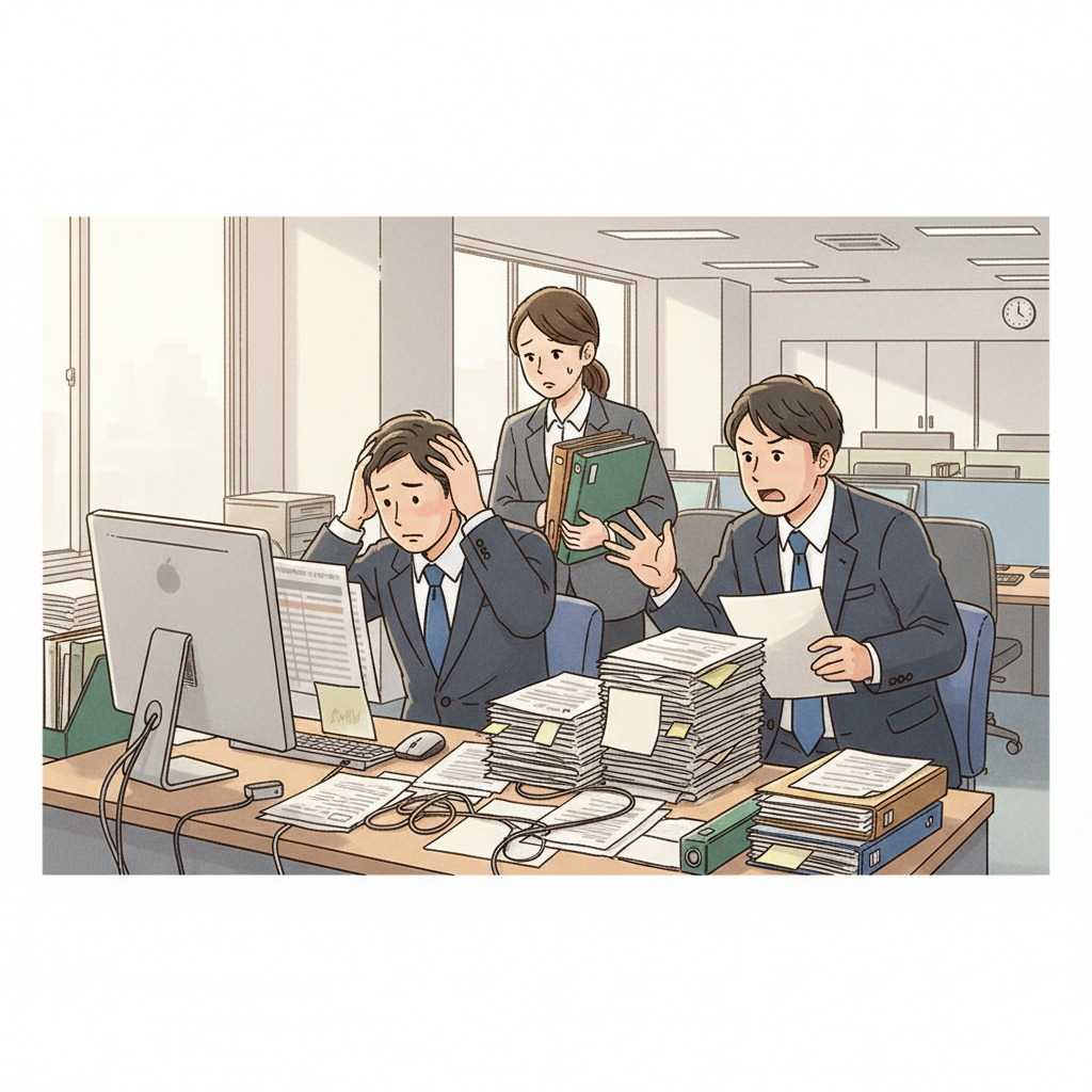 課題シーンのイラスト