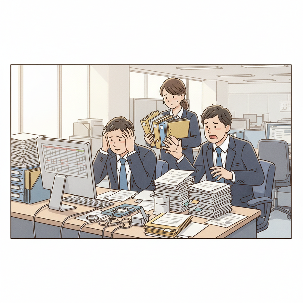 課題シーンのイラスト