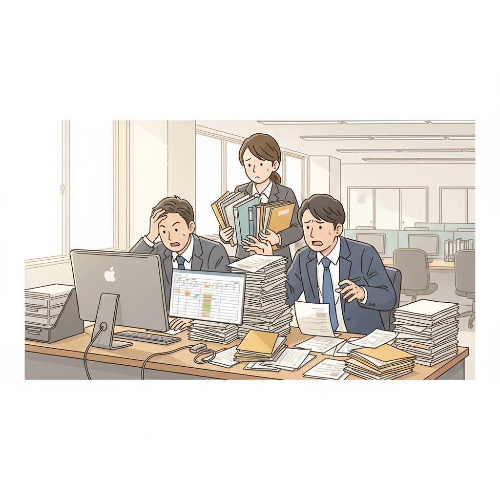 課題シーンのイラスト