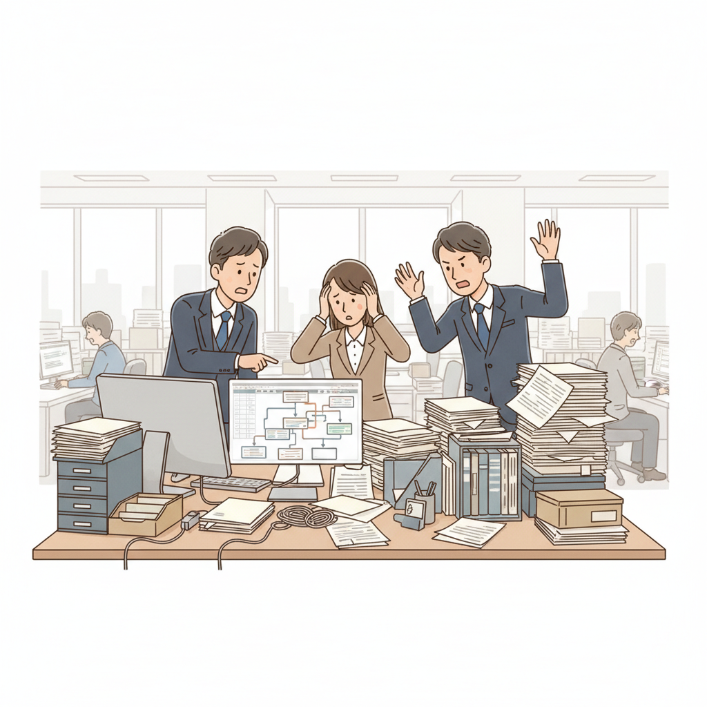 課題シーンのイラスト