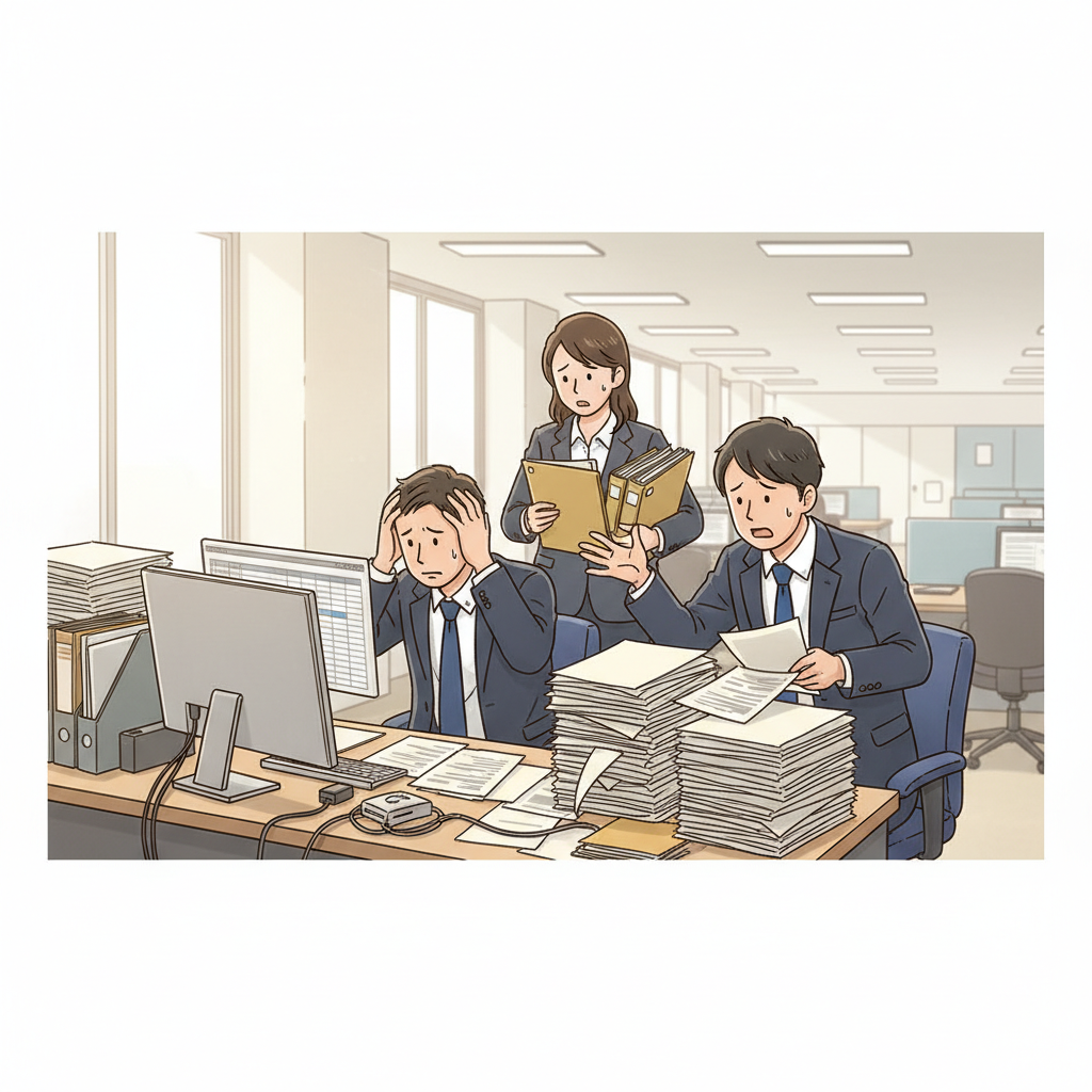 課題シーンのイラスト
