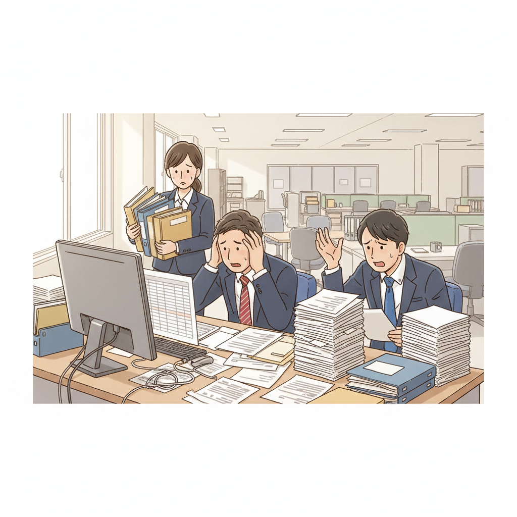 課題シーンのイラスト