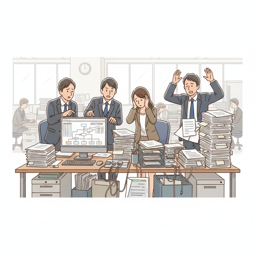 課題シーンのイラスト
