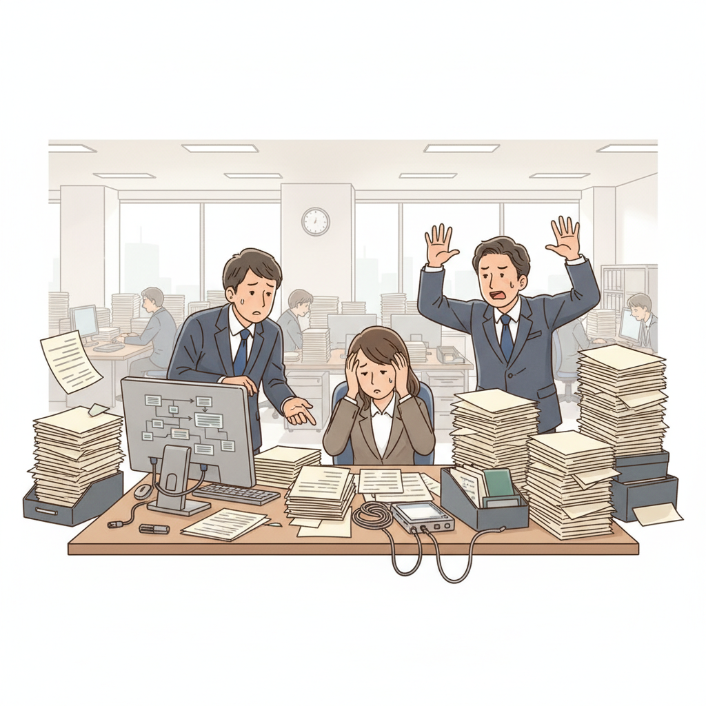 課題シーンのイラスト