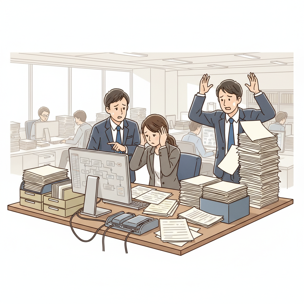 課題シーンのイラスト