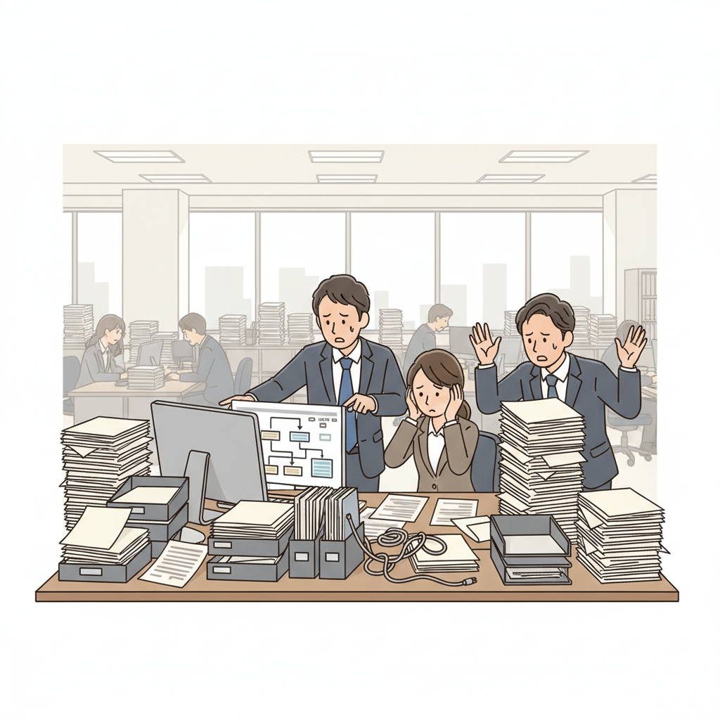 課題シーンのイラスト