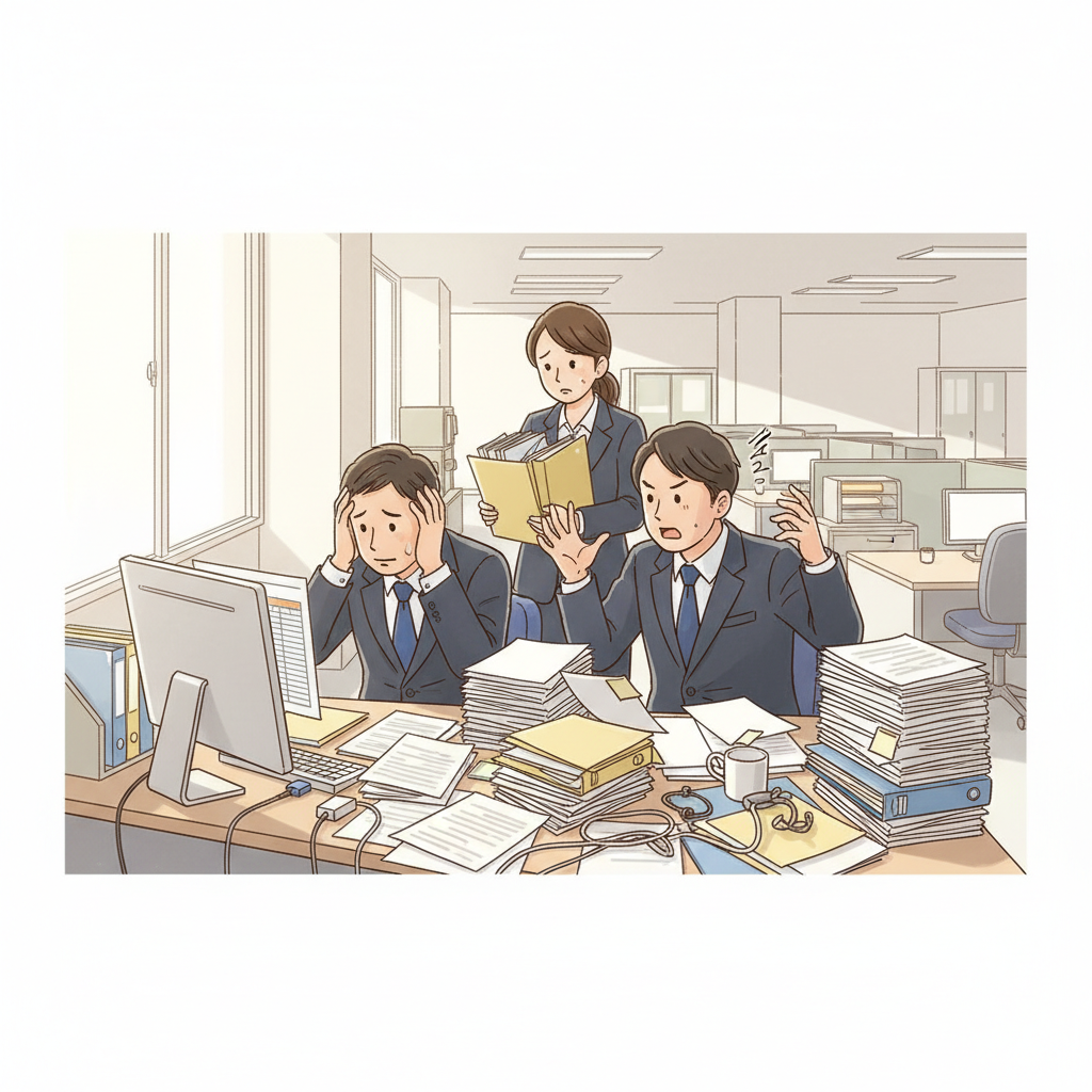 課題シーンのイラスト