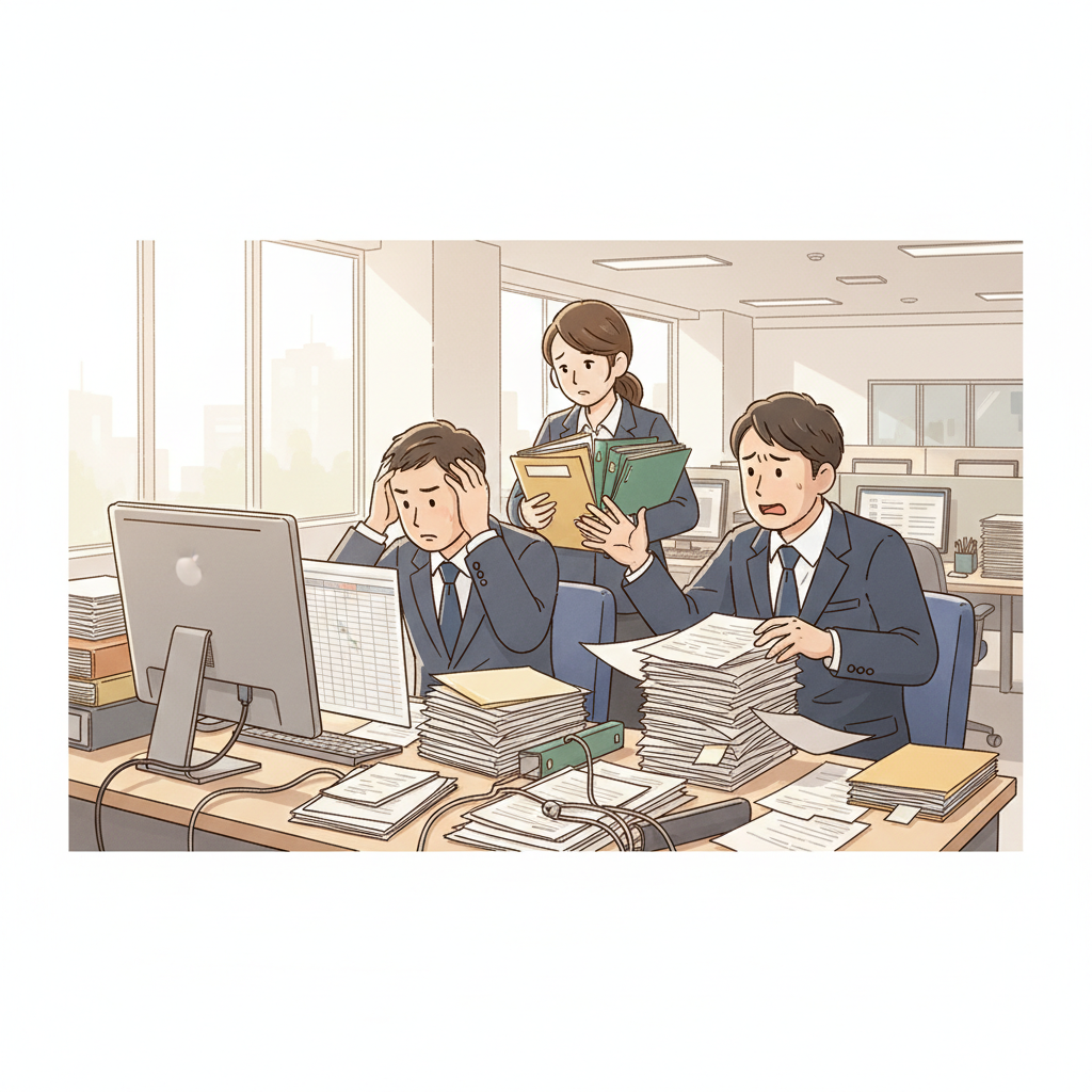 課題シーンのイラスト