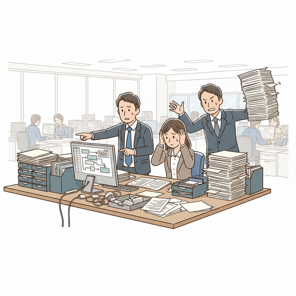 課題シーンのイラスト