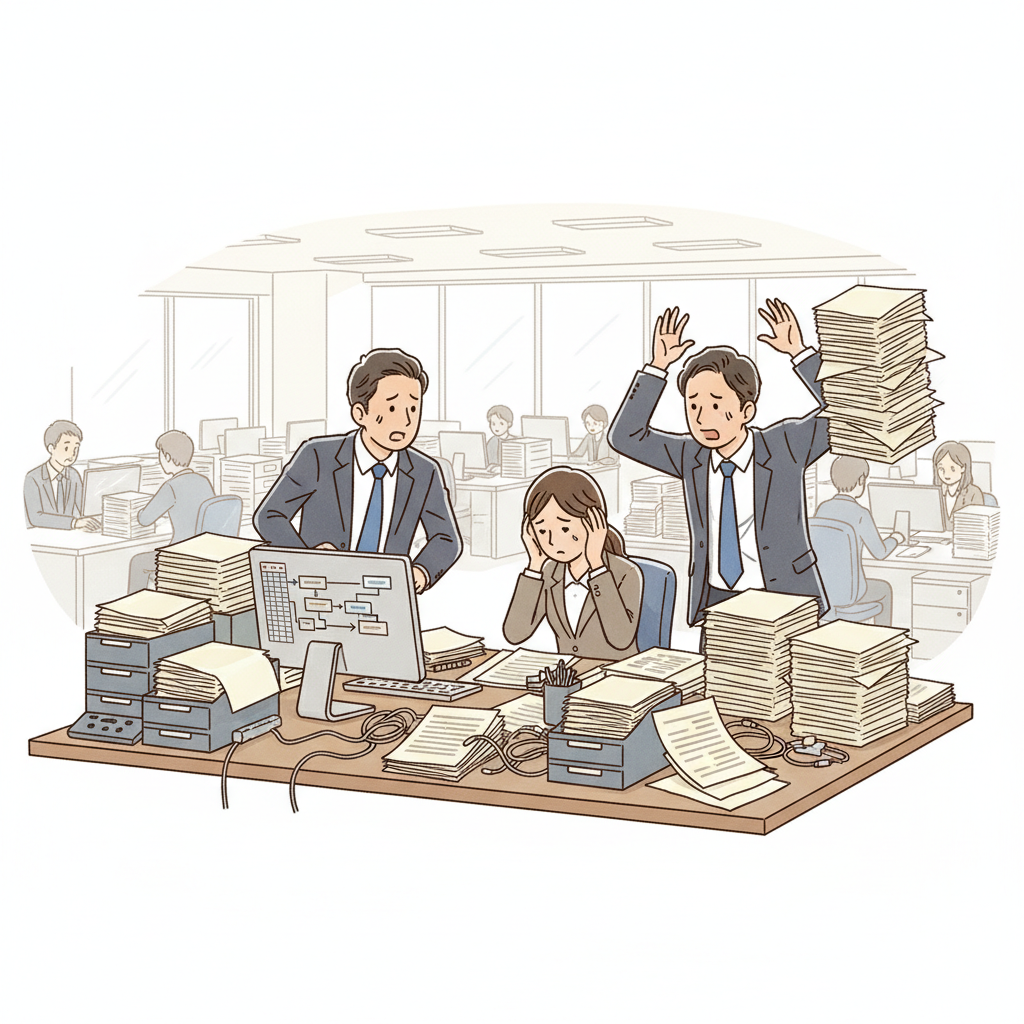 課題シーンのイラスト