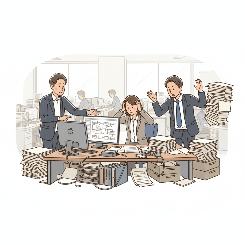 課題シーンのイラスト