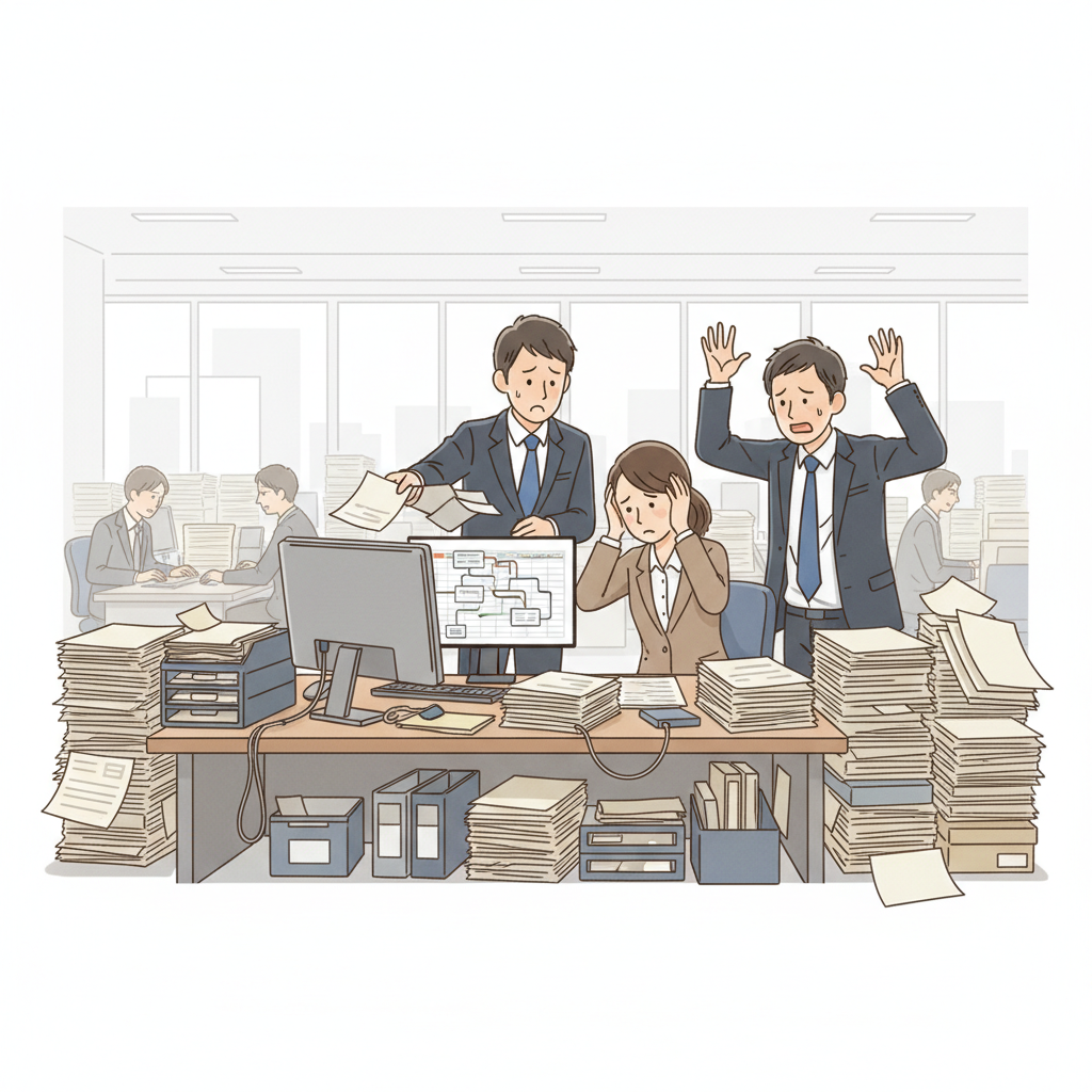 課題シーンのイラスト