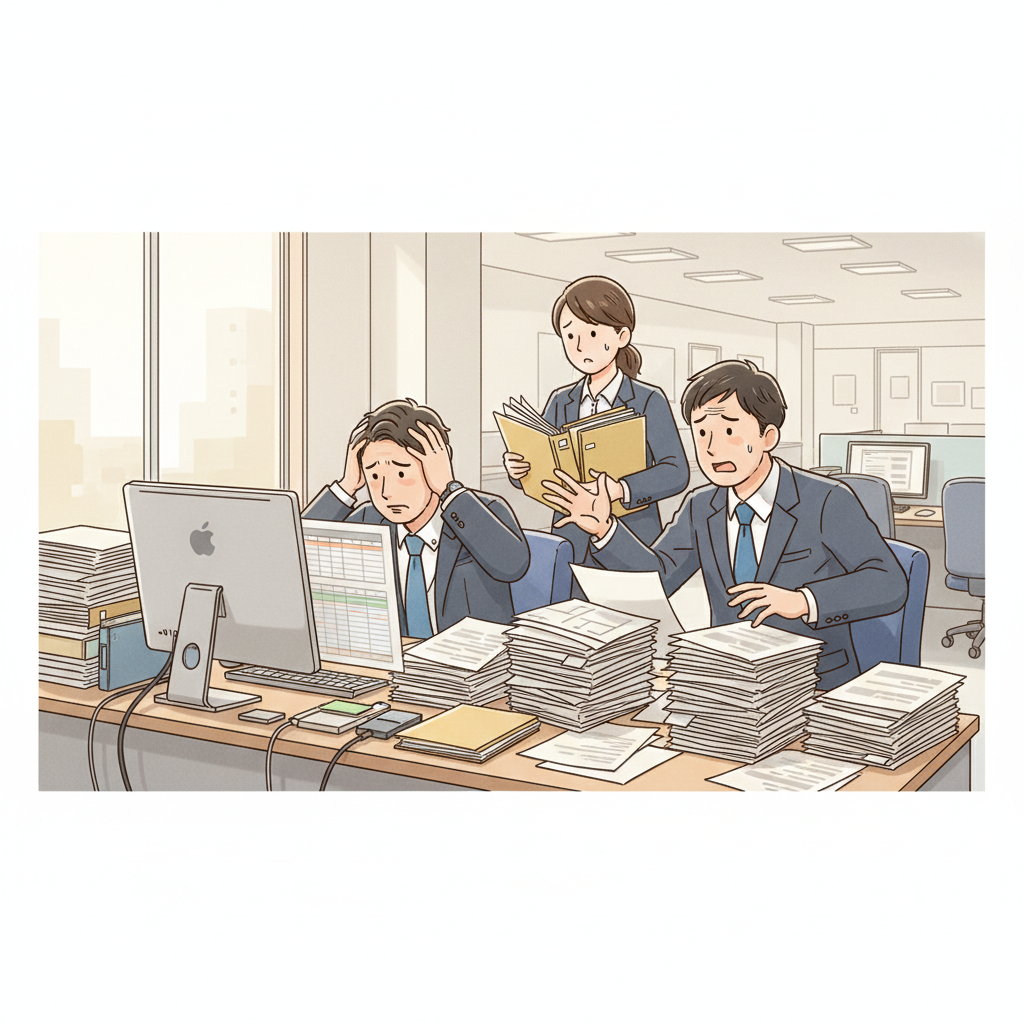 課題シーンのイラスト