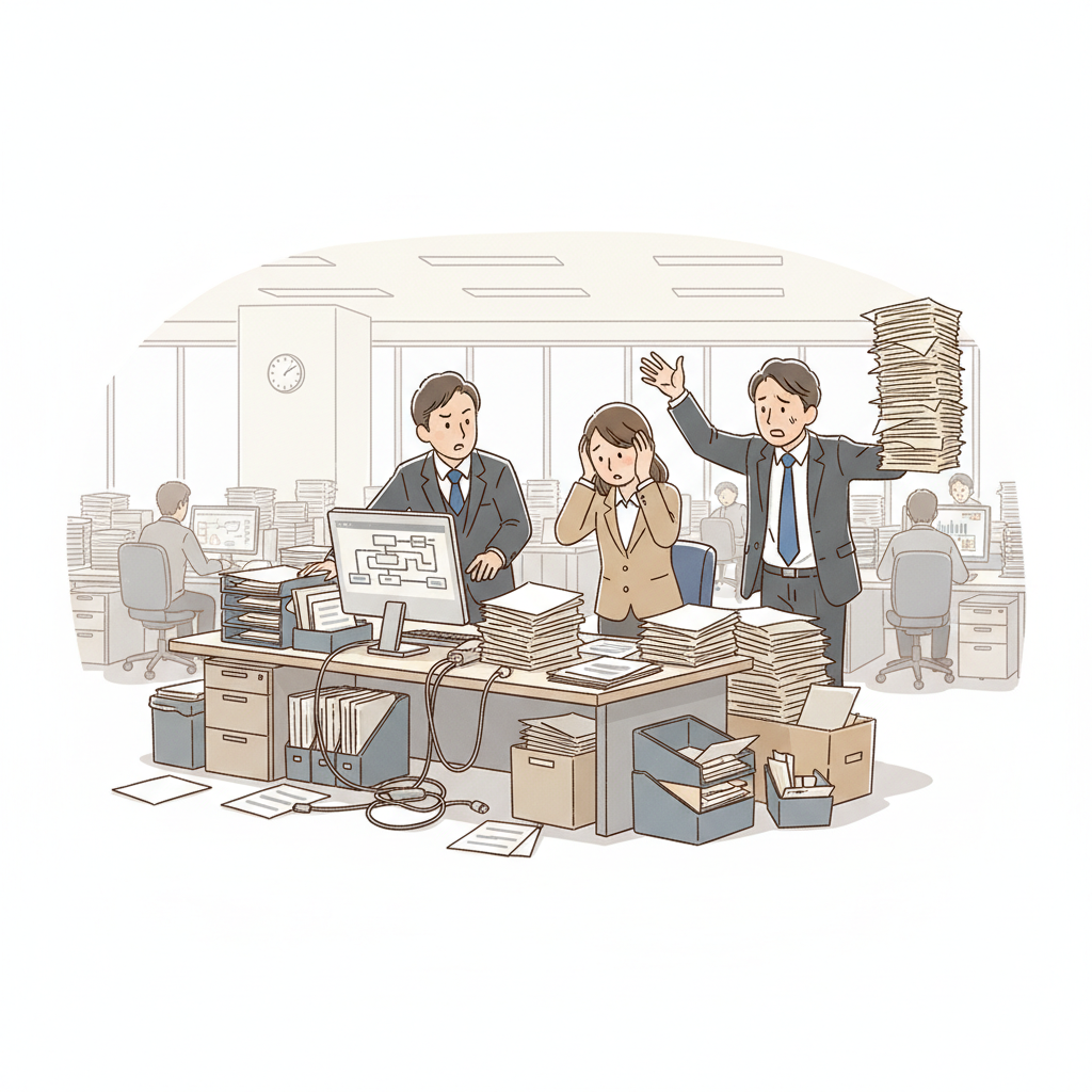 課題シーンのイラスト