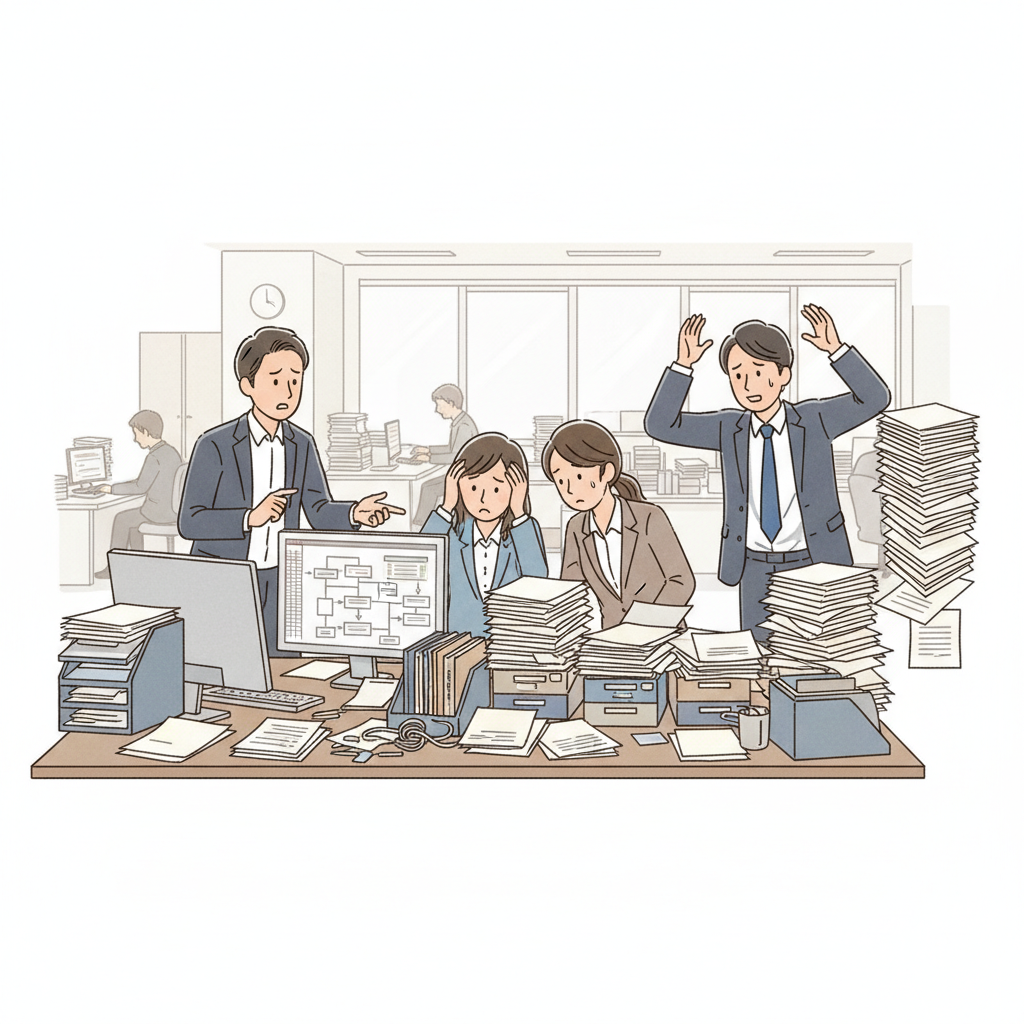 課題シーンのイラスト