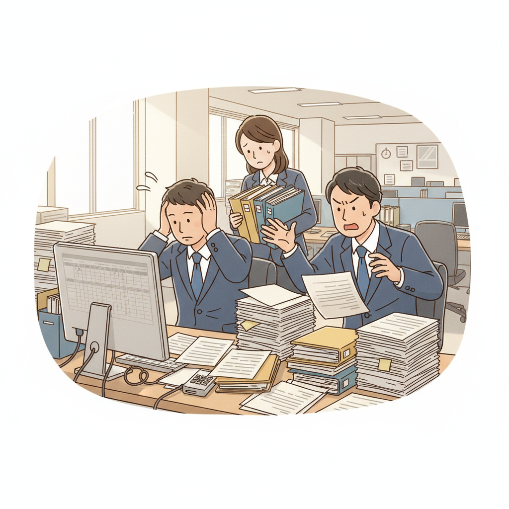 課題シーンのイラスト
