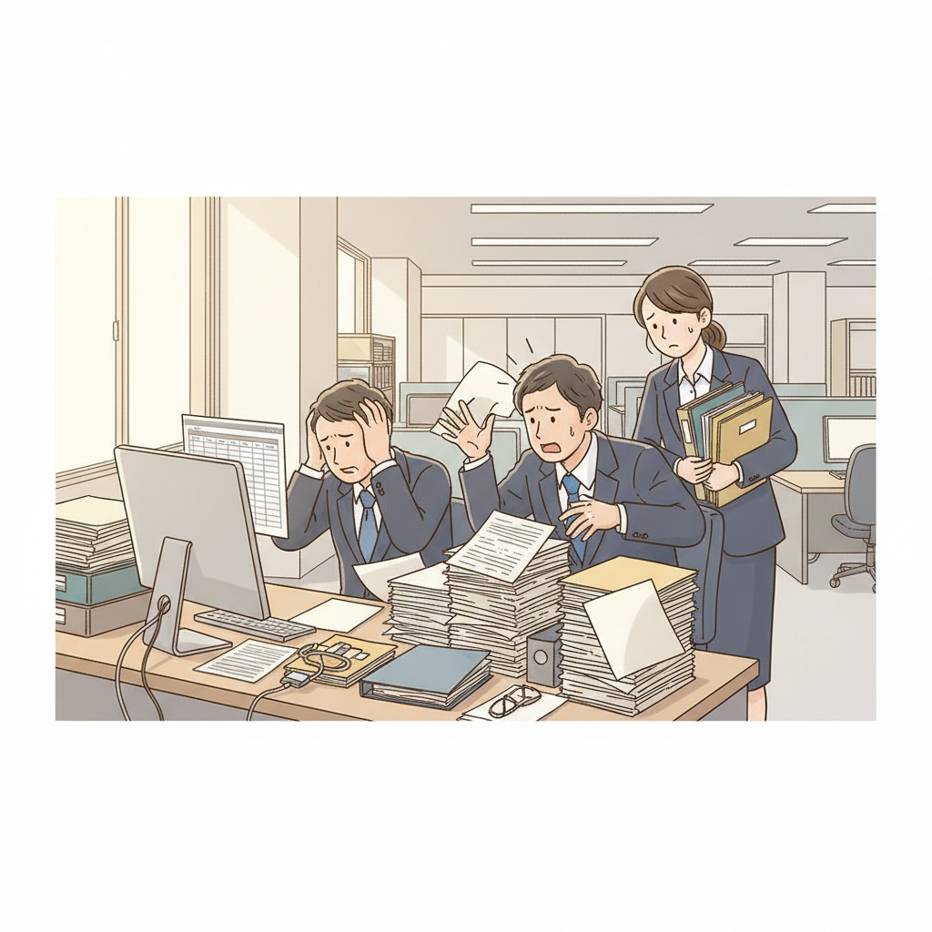 課題シーンのイラスト