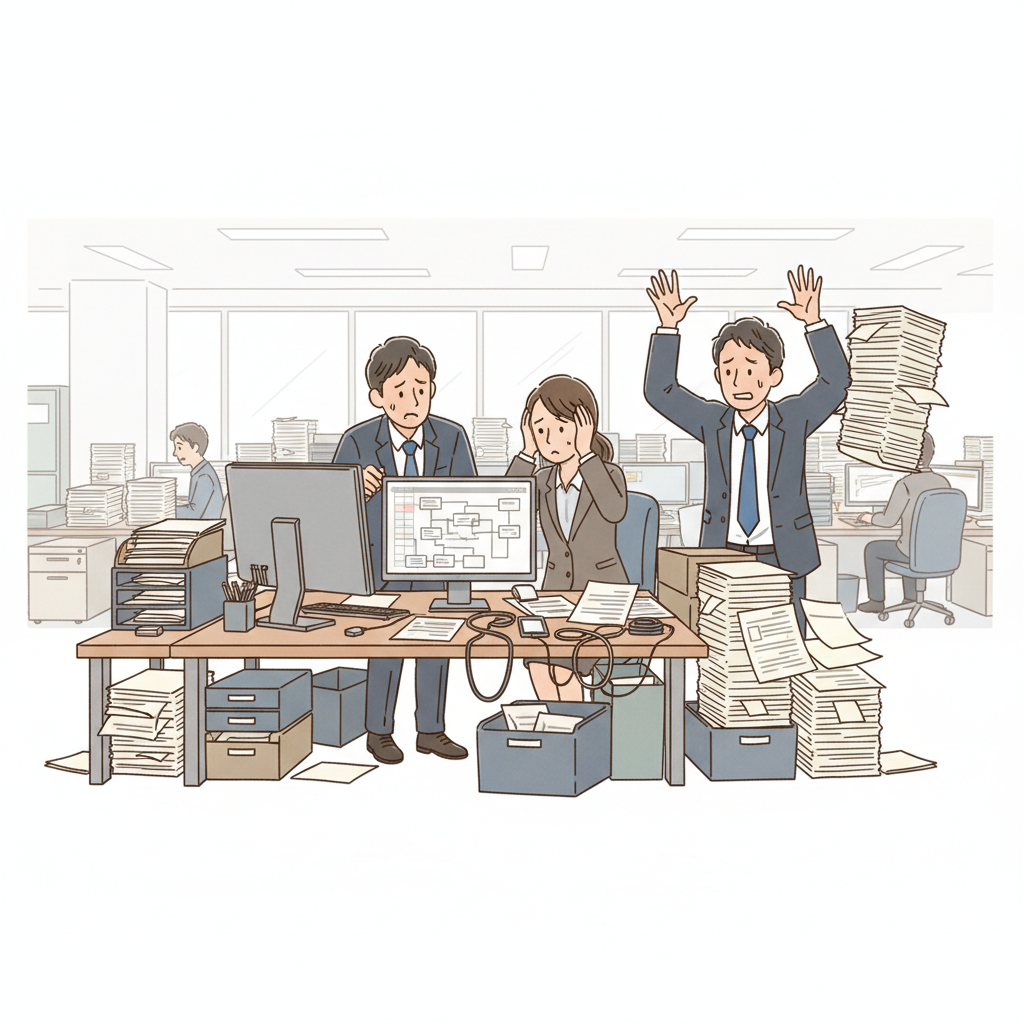 課題シーンのイラスト