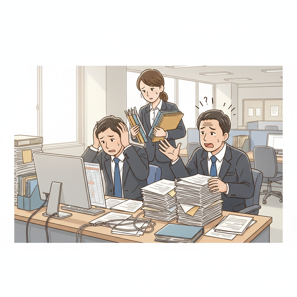 課題シーンのイラスト