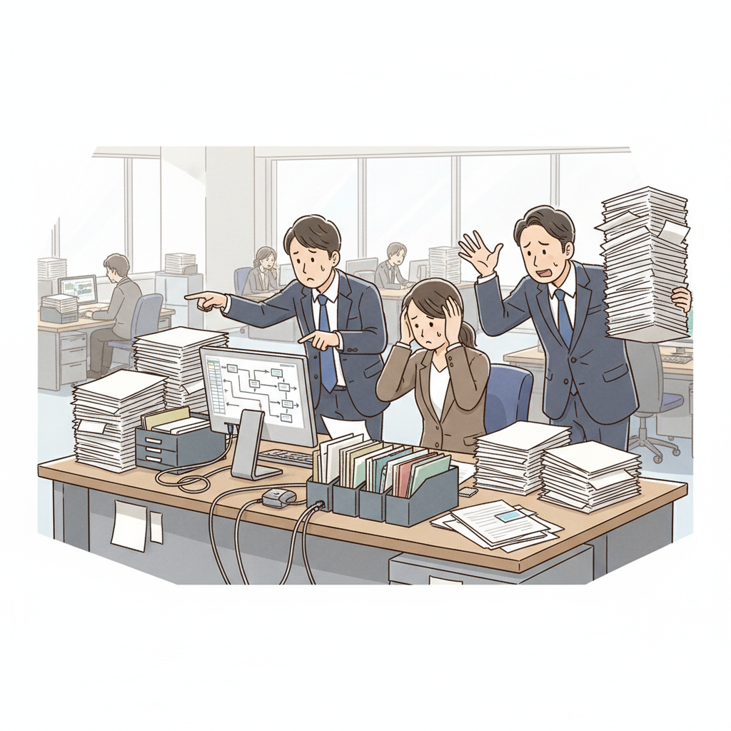 課題シーンのイラスト