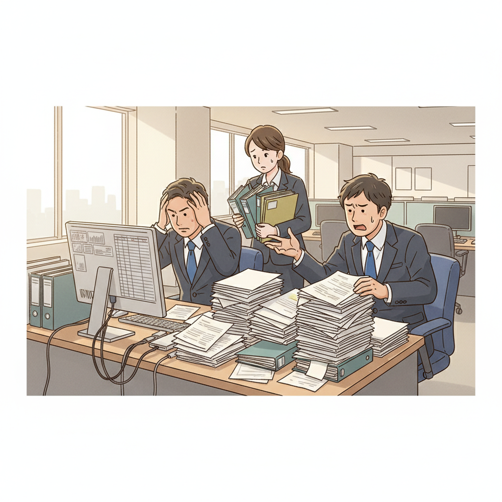 課題シーンのイラスト