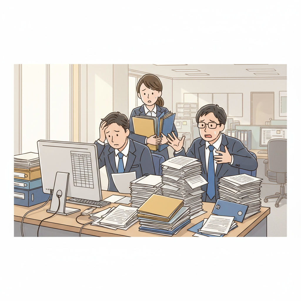 課題シーンのイラスト