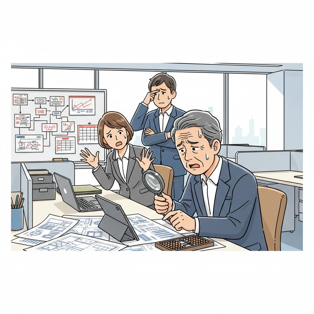 課題シーンのイラスト