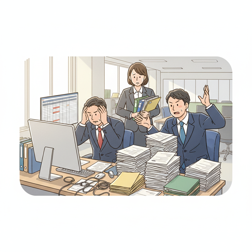 課題シーンのイラスト