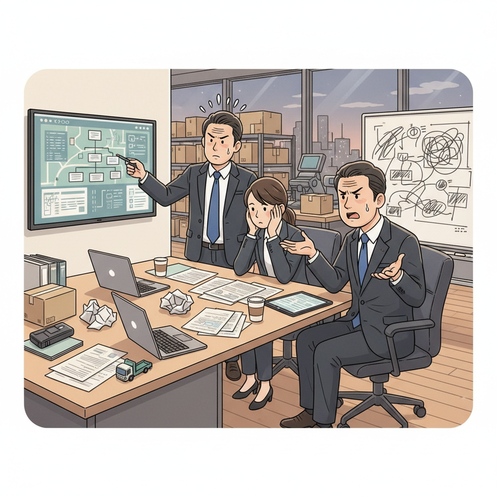 課題シーンのイラスト