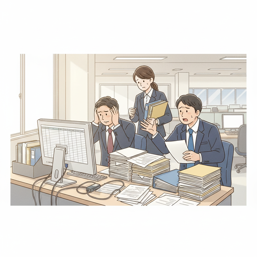 課題シーンのイラスト