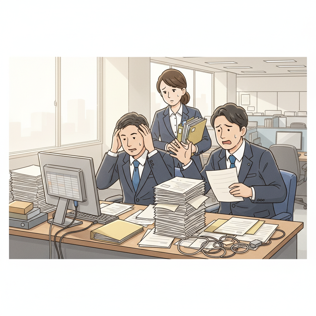 課題シーンのイラスト