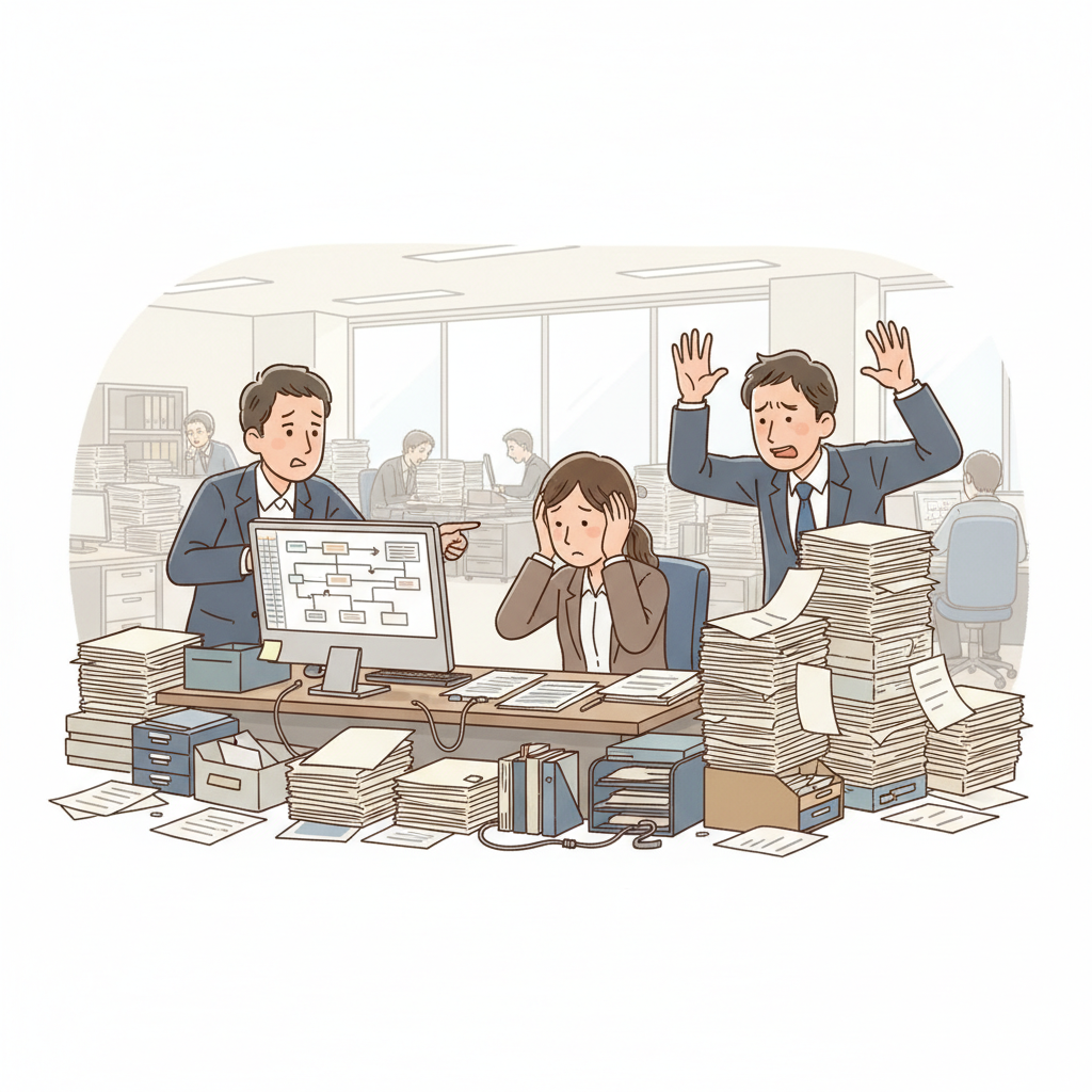 課題シーンのイラスト