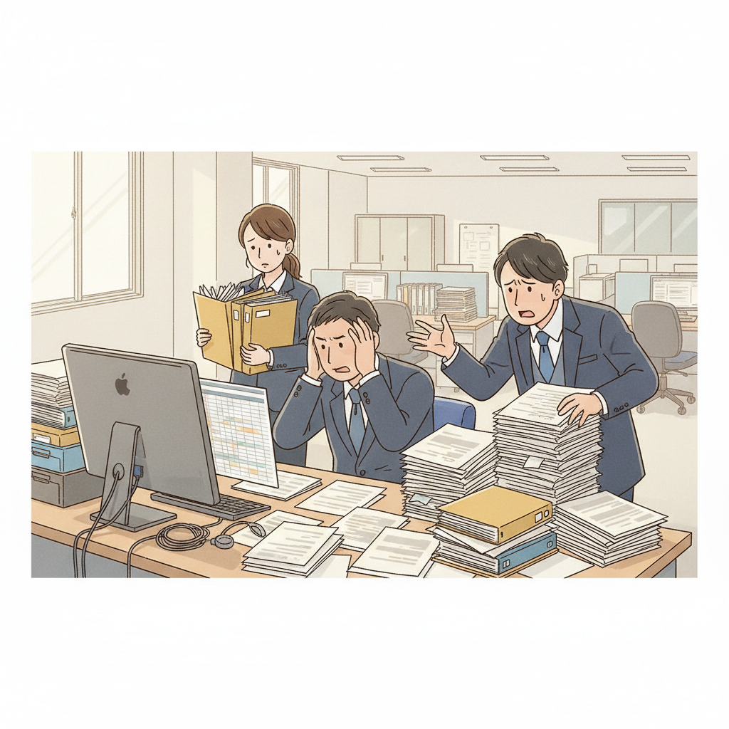 課題シーンのイラスト