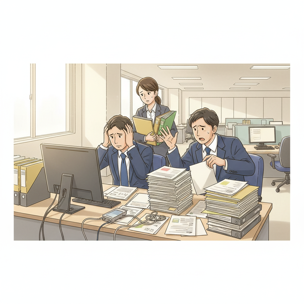 課題シーンのイラスト