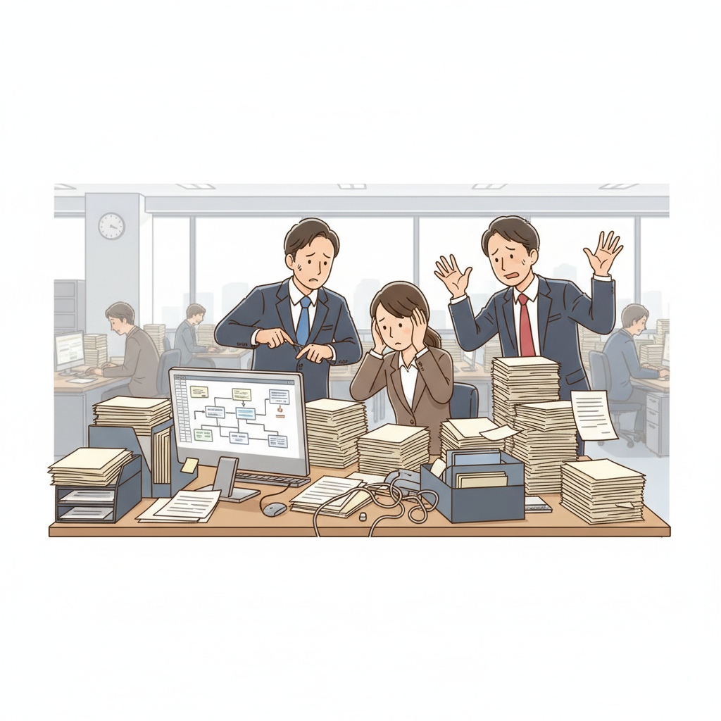 課題シーンのイラスト